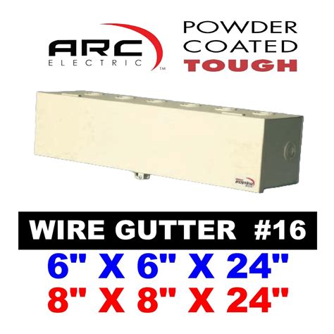 electrical wire gutter box|8x8x24 gutter box.